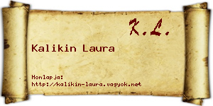 Kalikin Laura névjegykártya